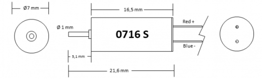 Coreless Motor 0716 S