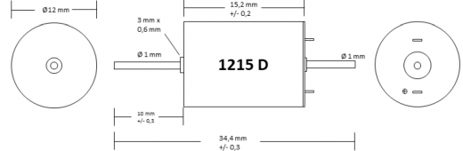 Coreless Motor 1215 D