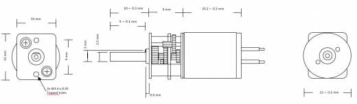 Motor coreless con reductor 1215R-298