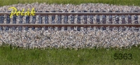 Schotter Kalkstein graubraun 0,63-1,00 mm für Nenngröße H0