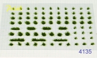 Grass Tufts, Height 6 mm, Mixed Green (Variant E)